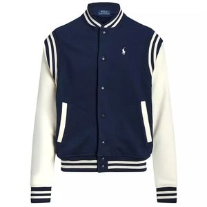 Polo Ralph Lauren Fleece (Navy) Baseball Jacket - MEDIUM - NWT - 710917913001